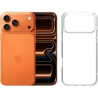 Apple iPhone 17 Pro Max 1 To Orange + BlueBuilt Protective Back Cover Transparent