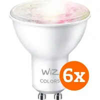 WiZ Connected WiZ Spot Connecté Lot de 6 - Éclairage Coloré et Blanc - GU10