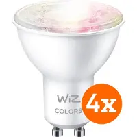 WiZ Connected WiZ Spot Connecté Lot de 4 - Éclairage Coloré et Blanc - GU10