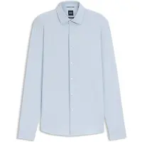 BOSS Chemise Slim en jersey stretch structuré performant