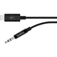 Belkin Rockstar Câble Convertisseur USB-C vers 3,5 mm 0,9 m Noir