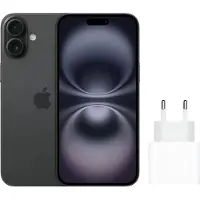 Apple iPhone 16 128 Go Noir + Chargeur Rapide