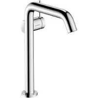 Hansgrohe robinet de lavabo monocommande Tecturis S, finition chromée, modèle "Fine CoolStart EcoSmart+", conçu pour les vasques à poser, avec système de vidange à poussoir