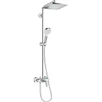Hansgrohe Crometta E240 colonne de douche de pluie mitigeur Chrome Brillant