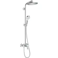 Hansgrohe Duschsystem Crometta S 240 mit Regendusche & Handbrause, Chrom, 1 Stk.