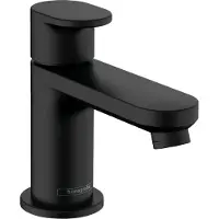 Hansgrohe robinet de mélange mural Vernis Blend, modèle 70, avec levier, pour eau froide ou eau pré-mélangée, sans bonde, finition noir mat