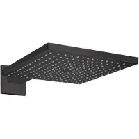 Hansgrohe Raindance E 300 tête de douche carrée avec support mural 30 x 30 cm noir mat