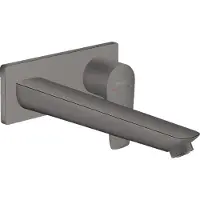 Hansgrohe Talis E mitigeur monocommande de lavabo encastré, montage mural, robinet à crépine déverrouillable, saillie de 225 mm, 71734340
