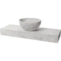 Balmani Nova lave-mains 60 x 20 cm marbre carrara