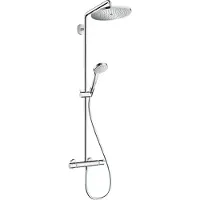 Hansgrohe Croma Select S280 colonne de douche de pluie robinet thermostatique Chrome Brillant
