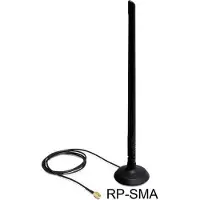 DeLOCK Antenne WLAN fiche RP-SMA 7 dBi omnidirectionnelle embase magnétique