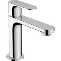 Hansgrohe Rebris S, mitigeur monocommande pour lavabo, 110, CoolStart, avec garniture d'écoulement à tirette, chrome, 1 pièce.