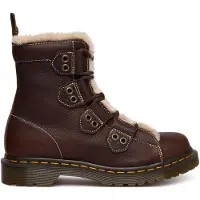 Dr. Martens Bottes de motard de - 1460 LTT FL - Dark Brown Grizzly - EU36 - EU40 - pour Femme - marron - Taille EU 36