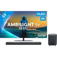 Philips Ambilight 55'' OLED810 4K (2025) + JBL Bar 500 MK2 Noir