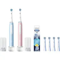 Oral-B iO 3 Lot de 2 Bleu et Rose Value Pack