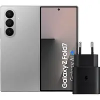 Samsung Galaxy Z Fold 7 256 Go Argent 5G + Chargeur 25 Watts Noir