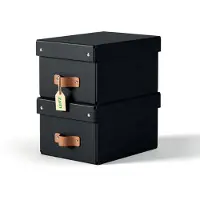 Leitz Puro Small Storage Box 2 Units Noir Enfants