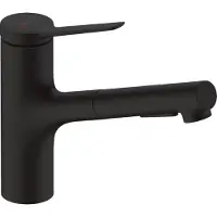 Hansgrohe Zesis Mitigeur de cuisine, ComfortZone 150, douchette extractible 2 jets, saillie 219 mm, 74800670