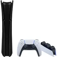 Sony PlayStation 5 Slim Digital Edition + Façades Noir + Station de Charge
