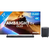 Philips Ambilight 77'' OLED760 4K (2025) + JBL Bar 1000 M2 Noir