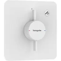 Hansgrohe robinet mural DuoTurn Q pour un seul point d'eau, finition blanc mat