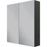 Linie Montro armoire de toilette 70 x 75 cm Noir Mat
