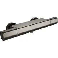 Blaufoss Eris robinet baignoire robinet thermostatique montage mural extérieur Brushed GunMetal
