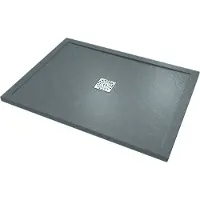 Linie Lido receveur de douche 120 x 90 cm marbre composite gris foncé texture ardoise