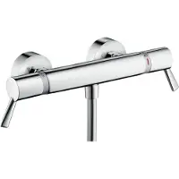 Hansgrohe Thermostat de douche Ecostat Comfort, modèle mural, avec des leviers extra longs, finition chrome