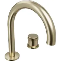 Blaufoss Pavilion Curve robinet de lavabo standard Brushed Champagne Gold