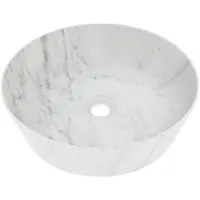 Balmani Still vasque à poser marbre carrara rond Ø 38 cm