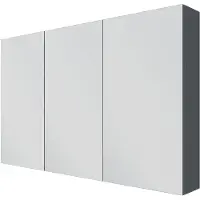 Linie Montro armoire de toilette 120 x 75 cm bleu anthracite
