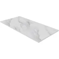 Luca Varess Suite receveur de douche 180 x 90 cm marbre composite Marble White