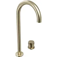 Blaufoss Pavilion Curve robinet de lavabo réhaussé Brushed Champagne Gold