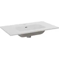 Balmani Nostra lavabo simple porcelaine blanc mat 80 x 46 cm