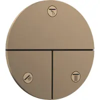 Hansgrohe ShowerSelect Comfort S robinet, encastré, 3 consommateurs, rosace ronde, 15558140