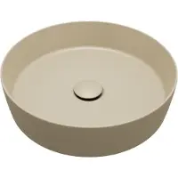 Balmani Fiyi vasque à poser Solid Surface Dune mat rond Ø 39 cm