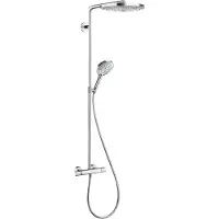 Hansgrohe Raindance Select S 300 colonne de douche de pluie mitigeur thermostatique Chrome Brillant