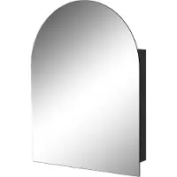 Storke arc en plein cintre armoire de toilette 55 x 70 cm noir mat