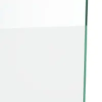 Linie Walk-In paroi de douche verre transparent avec bande matte 136 x 200 cm