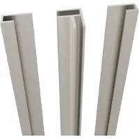 Linie set de profil d'angle et profil latéral pour panneau mural douche 260 cm beige mat Clermont
