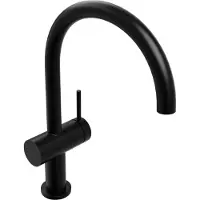 Blaufoss Round 360 EcoStart robinet de lavabo réhaussé noir mat