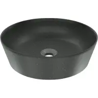 Balmani Still vasque à poser granite aiguisé rond Ø 38 cm