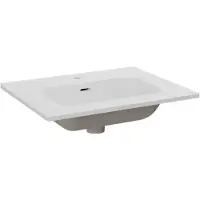 Balmani Nostra lavabo simple porcelaine blanc mat 60 x 46 cm
