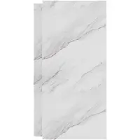 Luca Varess Suite Set revêtement mural de douche 2 x 120x260 cm, SPC, Marble white