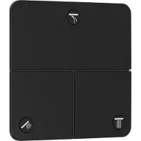 Hansgrohe ShowerSelect Comfort Q, système de douche encastré pour 3 prises, finition noir mat
