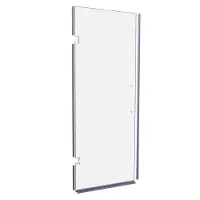 Balmani Modular Paroi en verre et joints pour porte de douche 841 mm Verre transparent, coating inclus