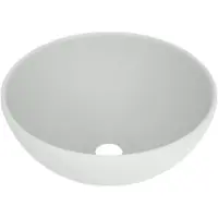 Linie Lavo vasque à poser porcelaine blanc mat rond Ø 32 cm