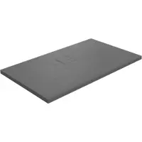 Linie Rumba receveur de douche 120 x 80 cm acrylique gris foncé texture ardoise