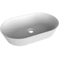 Balmani Still vasque à poser Solid Surface mat ovale 54 x 34 cm
